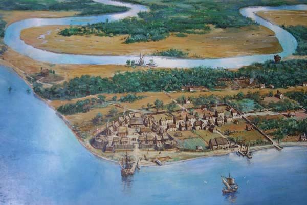map of jamestown fort